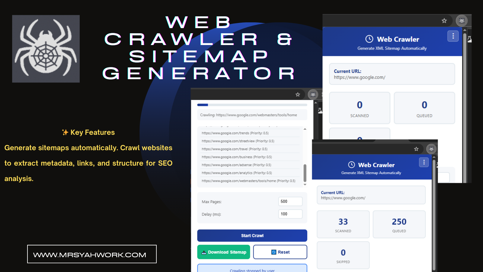 Web Crawler & Sitemap Generator